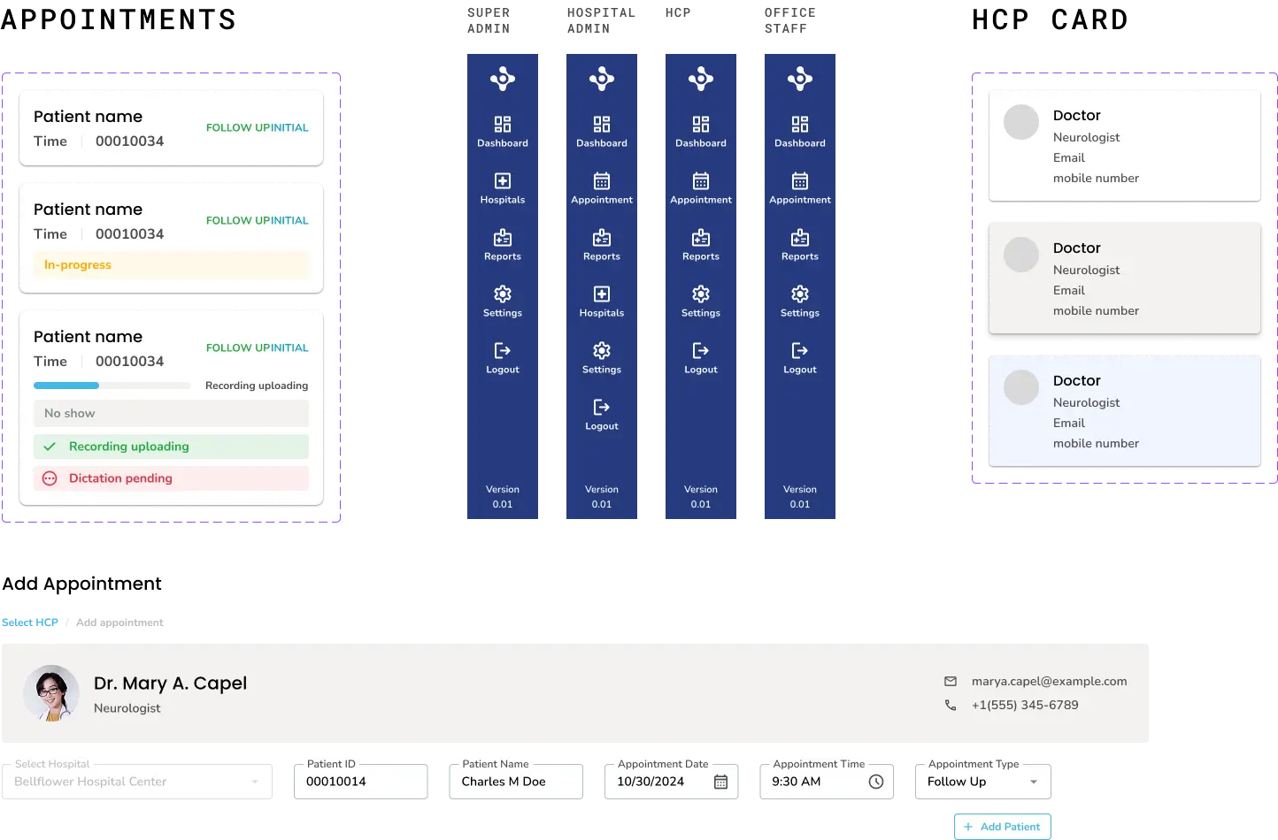 Assemblage UI components
