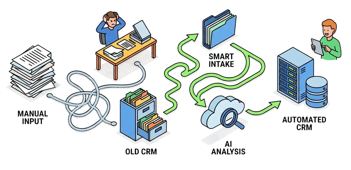 Smart Document Automation System for CRM Efficiency illustration