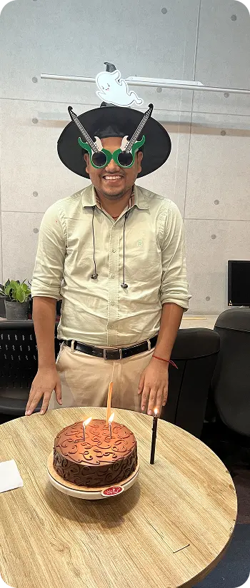 Employee birthday celebration and fun