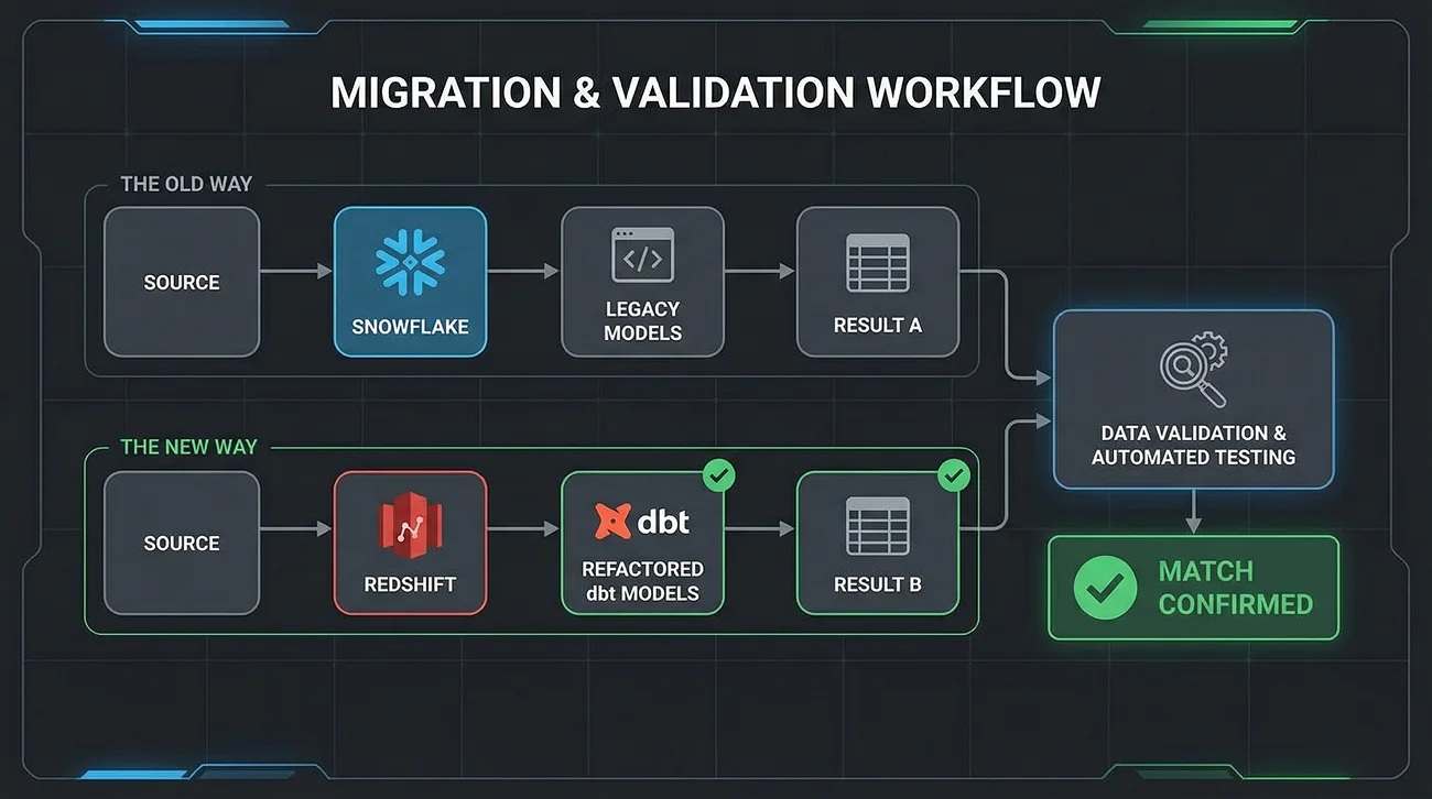 Migration and validation workflow