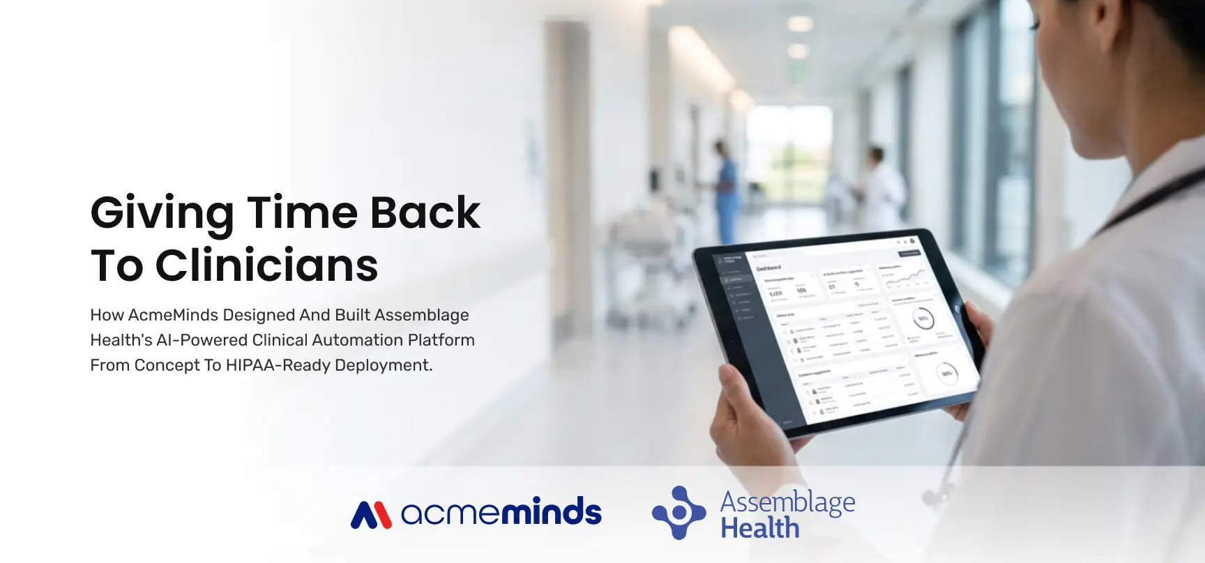 Doctor seeing patient insights on a tablet device