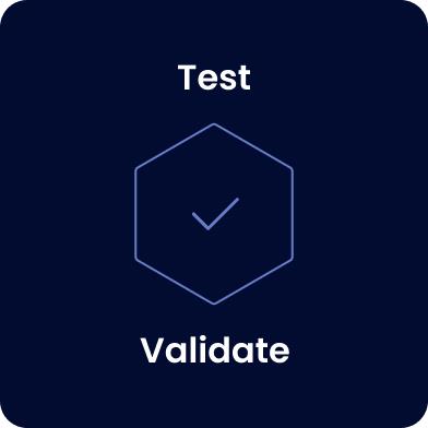 Test, Validate & Hand-offs illustration for mobile