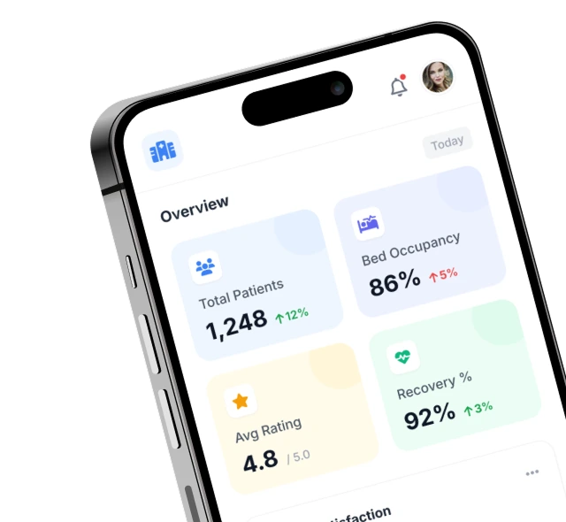 Mobile concept mockup half shot