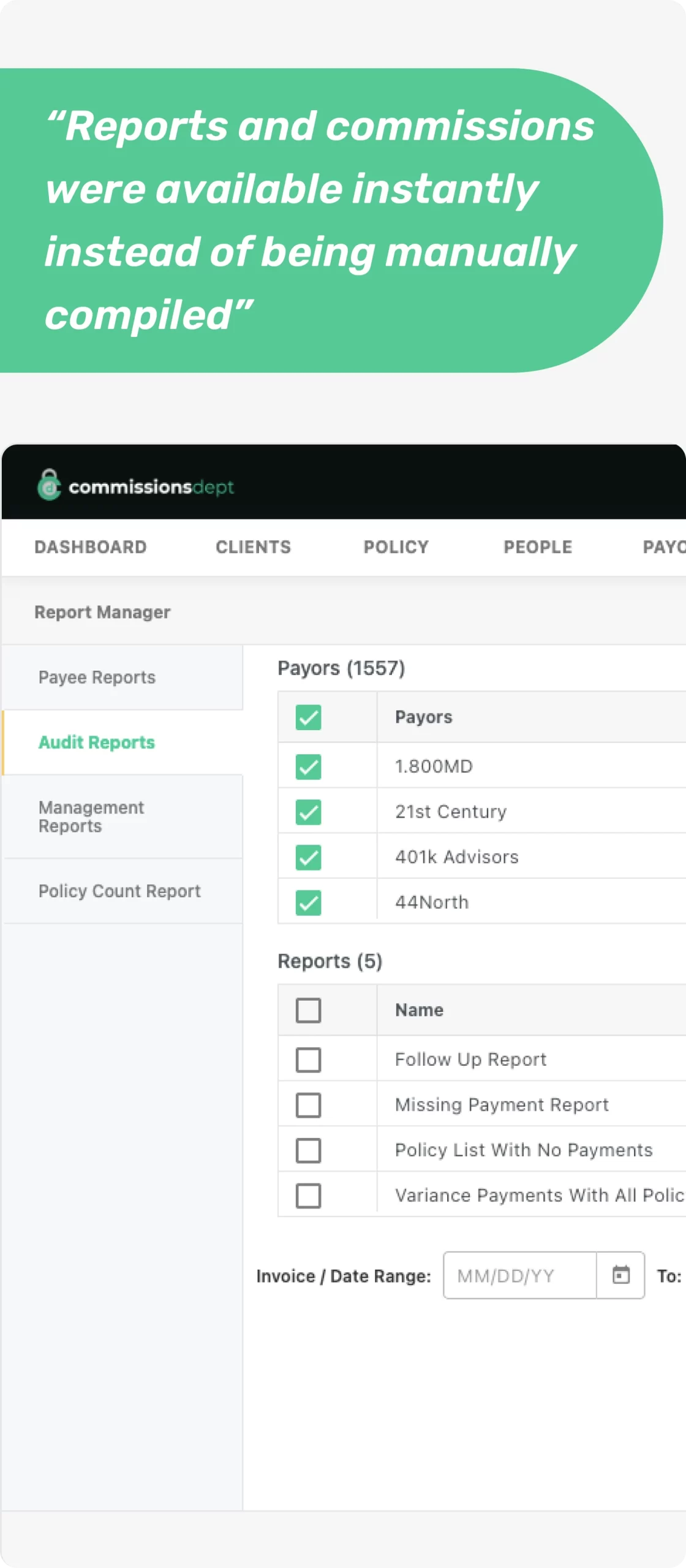 Commission Debt Result